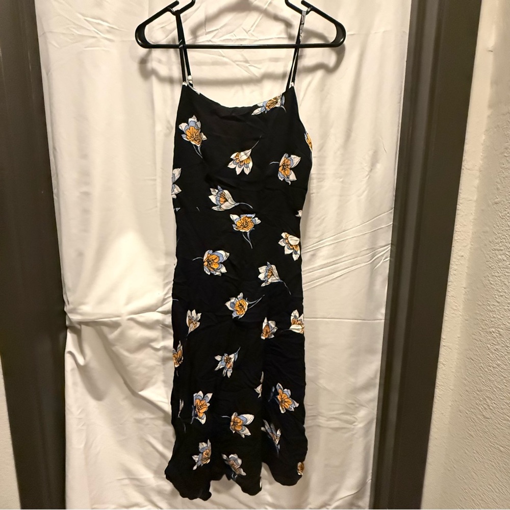 Floral Black Dress